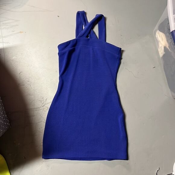 Medium Blue Guess Bandage Mini Dress - Picture 2 of 5